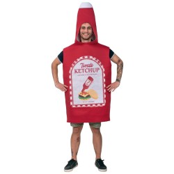 fun world Ketchup Adult Costume Large 175-185 cm. 5191-2 5212054709074