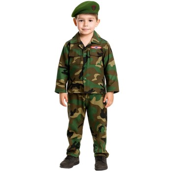 fun world Soldier Uniform Green Beret UK 9-10 Years 134-140cm 5195-3 5212054709180