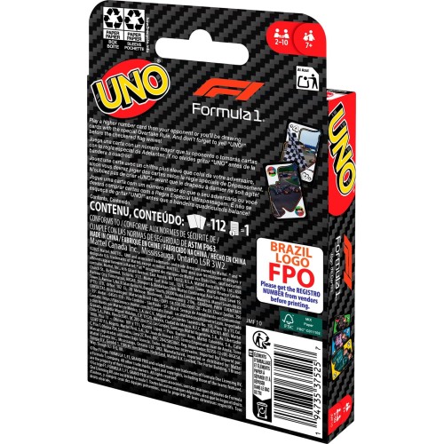 mattel uno formula 1 JMF10 194735375257