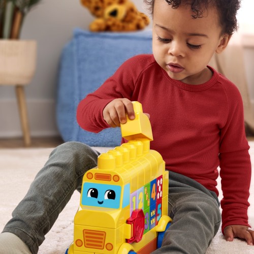 Mega Bloks First Builders Build & Count Bus Block Toy (45 Pieces) for Toddler JKG34 194735349050