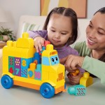 Mega Bloks First Builders Build & Count Bus Block Toy (45 Pieces) for Toddler JKG34 194735349050