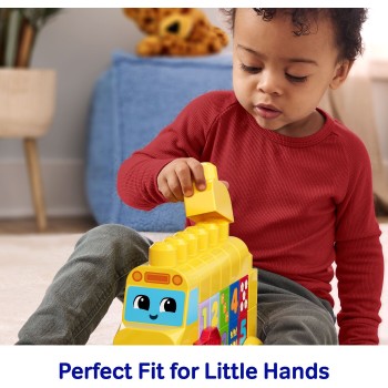 Mega Bloks First Builders Build & Count Bus Block Toy (45 Pieces) for Toddler JKG34 194735349050