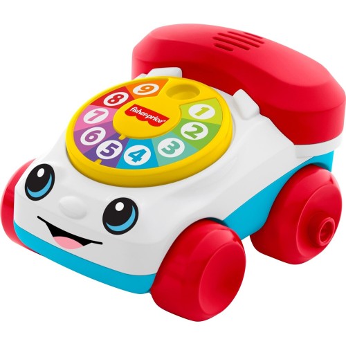 Mattel Fisher-Price Chatter Telephone Vehicle Push-Along Toy With Sounds For Baby & Toddler JKD56 194735347254