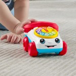 Mattel Fisher-Price Chatter Telephone Vehicle Push-Along Toy With Sounds For Baby & Toddler JKD56 194735347254