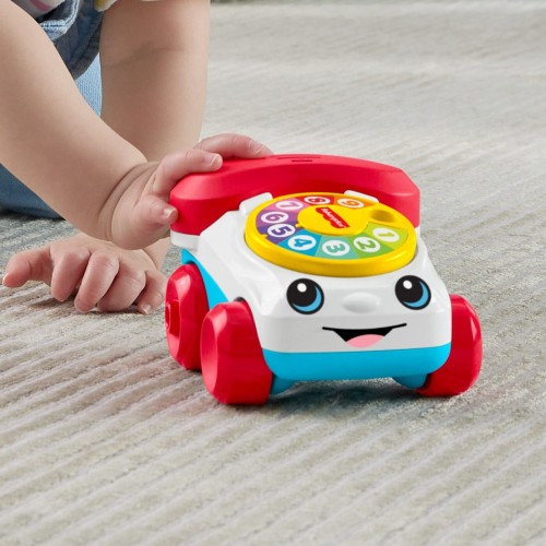 Mattel Fisher-Price Chatter Telephone Vehicle Push-Along Toy With Sounds For Baby & Toddler JKD56 194735347254