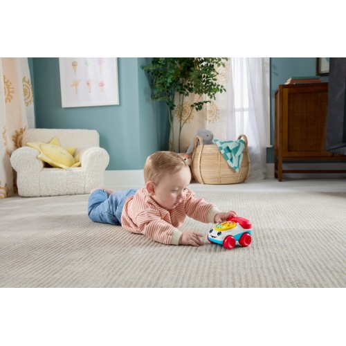 Mattel Fisher-Price Chatter Telephone Vehicle Push-Along Toy With Sounds For Baby & Toddler JKD56 194735347254