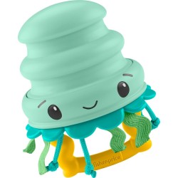 Mattel Fisher-Price Squishseas Silicone Jellyfish Rattle & Teether Activity Toy For Newborn Baby JHB54 / JHB57 194735327157