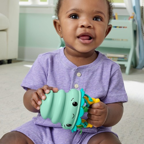 Mattel Fisher-Price Squishseas Silicone Jellyfish Rattle & Teether Activity Toy For Newborn Baby JHB54 / JHB57 194735327157