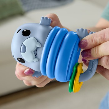 Mattel Fisher-Price Squishseas Silicone Walrus Rattle & Teether Activity Toy For Newborn Baby JHB54 / JHB56 194735327072