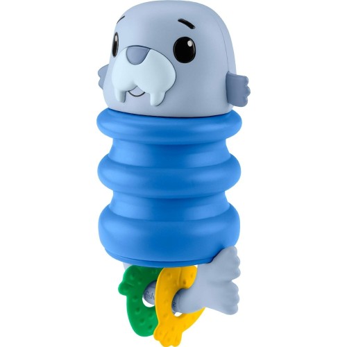 Mattel Fisher-Price Κουδουνίστρες Ζωακια Ωκεανου Fisher Price Squishseas Silicone Walrus  JHB54 / JHB56 194735327072