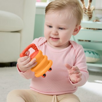 Mattel Fisher-Price Squishseas Silicone Crab Rattle & Teether Activity Toy For Newborn Baby JHB54 / JHB55 194735327218