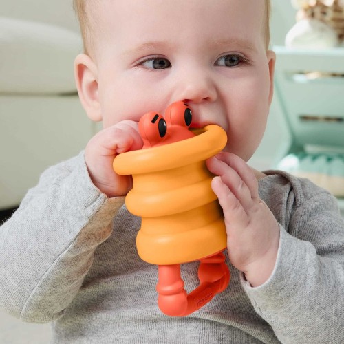 Mattel Fisher-Price Squishseas Silicone Crab Rattle & Teether Activity Toy For Newborn Baby JHB54 / JHB55 194735327218