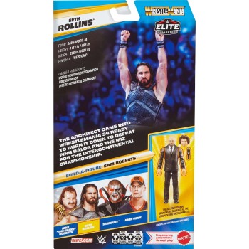 Mattel WWE Elite Collection Premium Live Event Seth Rollins Action Figure Set, Wrestlemania Collectible HVF76 / JHX75 1947353376