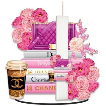 Λαμπάδες Decor Λαμπάδα fashion διακοσμητικό ταμπλό και κοπτικό (pink bag) PLE202602 5202200079328