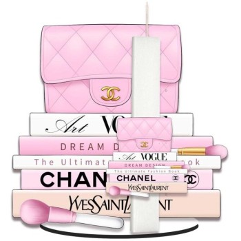 Λαμπάδες Decor Λαμπάδα fashion διακοσμητικό ταμπλό και κοπτικό (fashion book) PLE202604 5202200079304