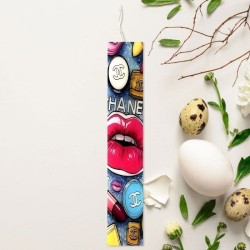 Λαμπάδες Decor Λαμπάδα με εκτύπωση chanel WSE00282 5202200079533
