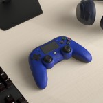 nacon wired compact controller, black, ps4ofcpadblue  3499550360684