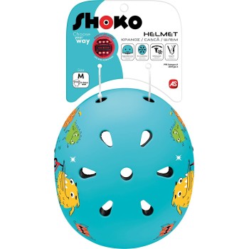 As company Shoko Παιδικό Κράνος Με Φως Minty Monsters 5004-50536 5203068505363