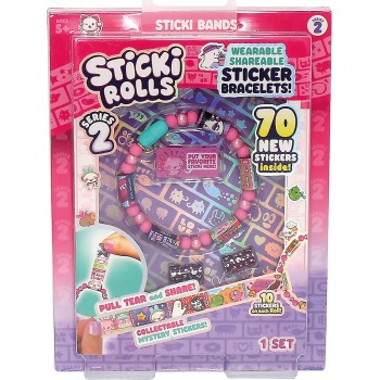 As company AS Sticki Rolls Set of Wristbands With Stickers Single Pack For 6+ Years 1863-10001 850031949874