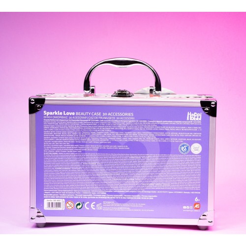 As company Happi Hobbi Sparkle Love Beauty Case With 30 Accessories For 6+ 1081-60021 5203068600211