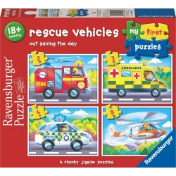 Ravensburger Τα Πρώτα μου Παζλ 2/3/4/5 Τεμ. Οχήματα Διάσωσης 12004064 4005555040644