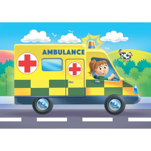 Ravensburger My First Puzzles 2/3/4/5 pcs Rescue Vehicles 12004064 4005555040644