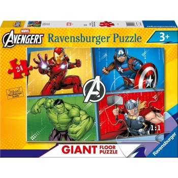 Ravensburger Παζλ Δαπέδου 24 Τεμ. Avengers 12004326 4005555043263