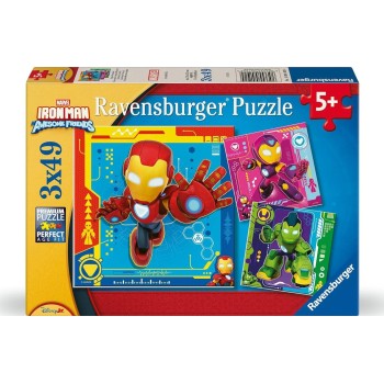 Ravensburger Παζλ 3x49 Τεμ. Iron Man 12004192 4005555041924