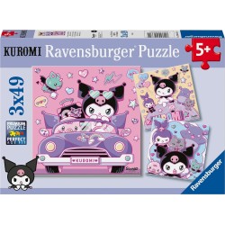 Ravensburger Παζλ 3x49 Τεμ. Kuromi 12004332 4005555043324
