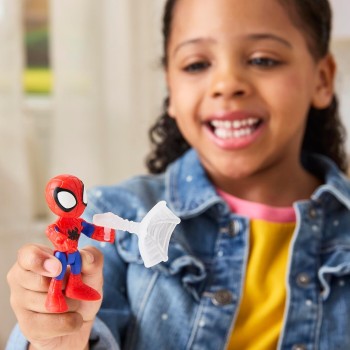 Hasbro spidey and his amazing friends spidey toy with accessory, 7.6-cm 3 inch act G0661 / G1458 5010996357779