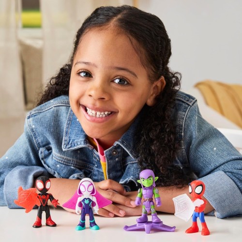 Hasbro spidey and his amazing friends spidey toy with accessory, 7.6-cm 3 inch G0661 / G1458 5010996357779