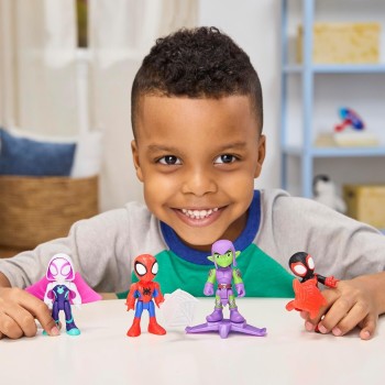 Hasbro spidey and his amazing friends spidey toy with accessory, 7.6-cm 3 inch act G0661 / G1458 5010996357779