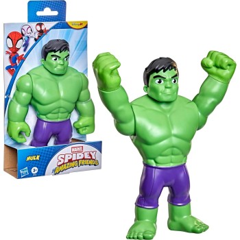Hasbro spidey and his amazing friends supersized hulk 22.5-cm action figure, presc F7572 5010996359452
