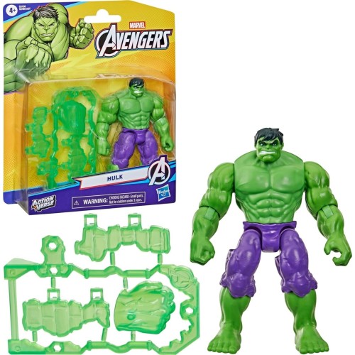 Hasbro avengers actionverse hulk φιγούρα δράσης and accessories, 4.5-inch 11.4 cm s G2469 / G3100 5010996357298