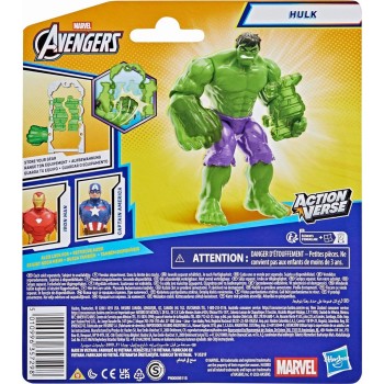 Hasbro avengers actionverse hulk φιγούρα δράσης and accessories, 4.5-inch 11.4 cm s G2469 / G3100 5010996357298