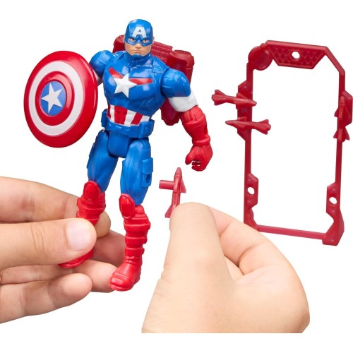 Hasbro avengers actionverse captain america φιγούρα δράσης and accessories, 11.4-cm G2469 / G2847 5010996357076