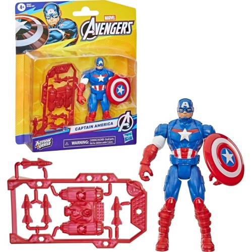Hasbro avengers actionverse captain america φιγούρα δράσης and accessories, 11.4-cm G2469 / G2847 5010996357076