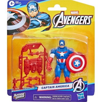 Hasbro avengers actionverse captain america φιγούρα δράσης and accessories, 11.4-cm G2469 / G2847 5010996357076