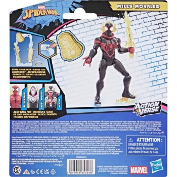 Hasbro spider-man actionverse miles morales φιγούρα δράσης and accessories, 11.4-cm G2718 / G2853 5010996357038