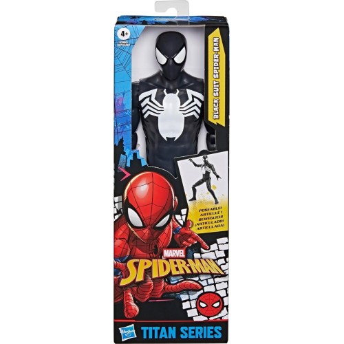 Hasbro spider-man titan series black suit spider-man action figure, 30-cm-scale 12 G2716 / G2860 5010996361219
