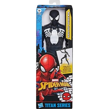Hasbro spider-man titan series black suit spider-man φιγούρα δράσης, 30-cm-scale 12 G2716 / G2860 5010996361219