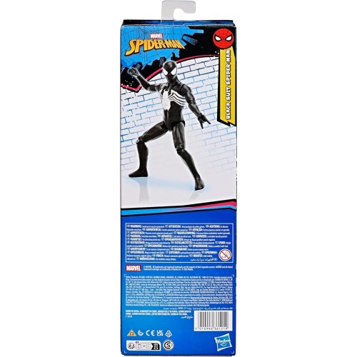 Hasbro spider-man titan series black suit spider-man action figure, 30-cm-scale 12 G2716 / G2860 5010996361219