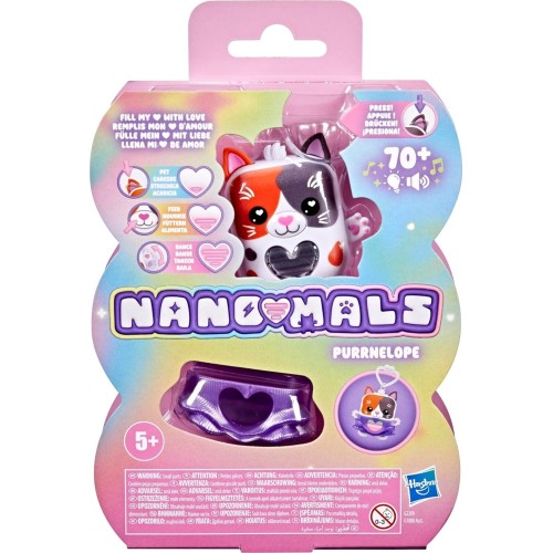 Hasbro nano-mals purrnelope the calico kitty electronic fidget pet, tricolor G1880 / G2209 5010996362452