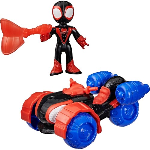 Hasbro spidey and his amazing friends miles spin morales techno-racer toy vehicle  G1952 / G2460 5010996345639