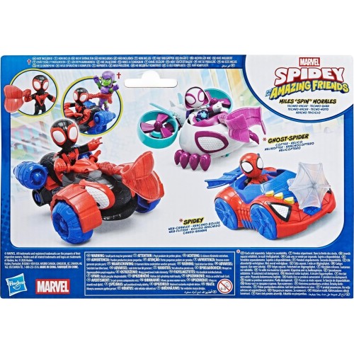 Hasbro spidey and his amazing friends miles spin morales techno-racer toy vehicle  G1952 / G2460 5010996345639