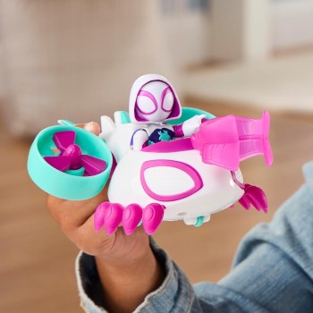 Hasbro spidey and his amazing friends ghost-spider copter toy vehicle with 7.6-cm  G1952 / G2459 5010996345646
