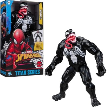 Hasbro spider-man titan series venom deluxe φιγούρα δράσης, 30-cm-scale 12 inch sup G2717 5010996360120