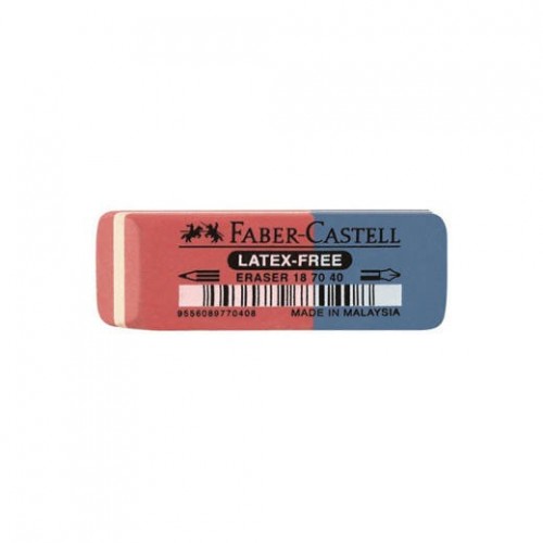 Faber-Castell Fc Γόμα Κόκκινο/Μπλε Rubber Κλασσική 7070-40 187040 9556089770408