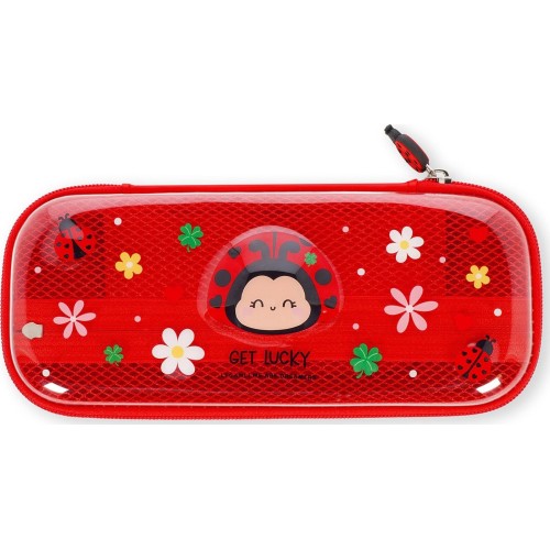 Legami Ladybug Rigid Transparent Pencil Case - Wonderwow ladybug PCR0009 8052694115449