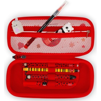 Legami Ladybug Rigid Transparent Pencil Case - Wonderwow ladybug PCR0009 8052694115449